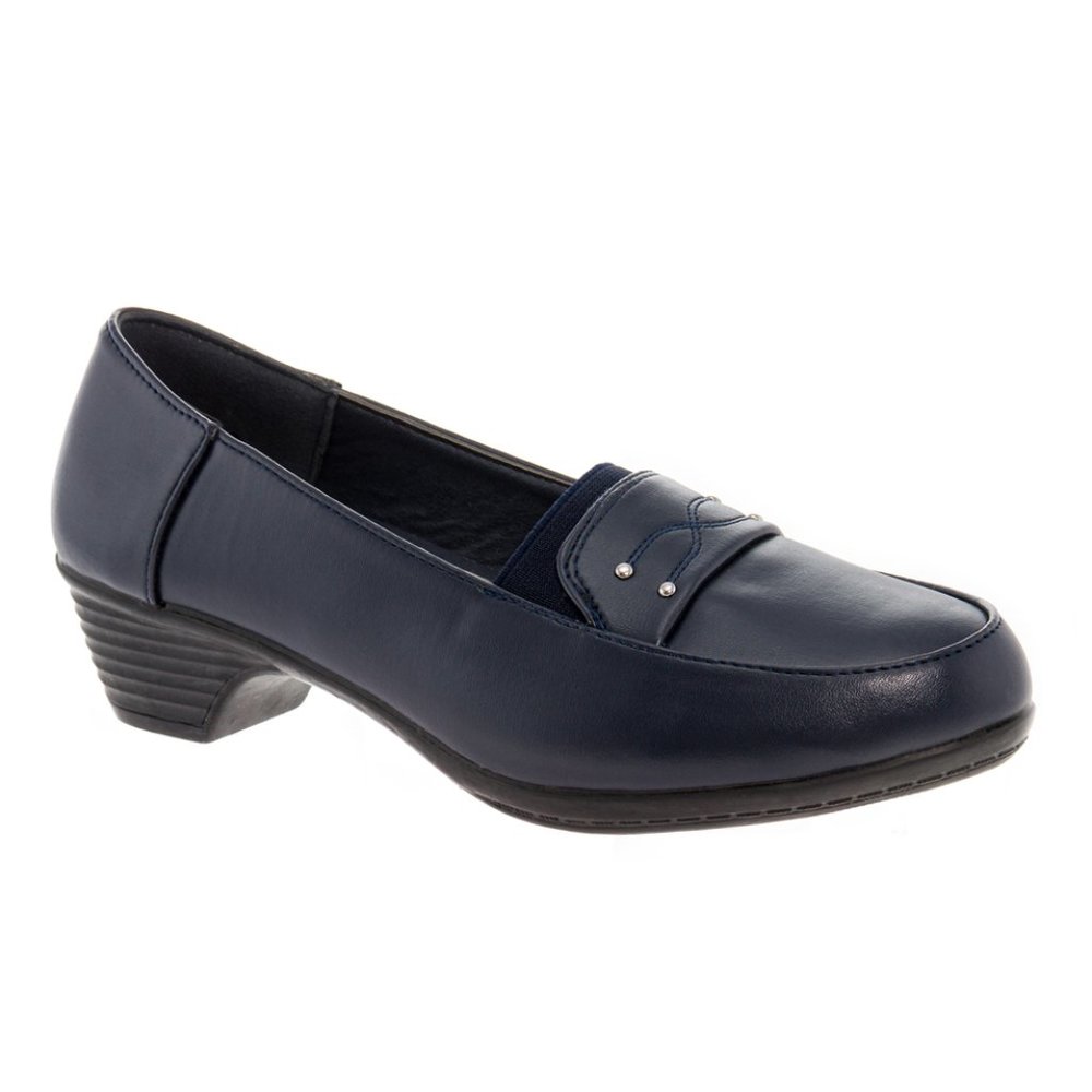 Rasolli Lilian Comfortable Low Pump Navy for Women - New in box